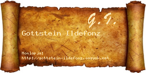 Gottstein Ildefonz névjegykártya